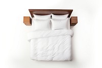 A hotel bed furniture pillow linen. AI generated Image by rawpixel.