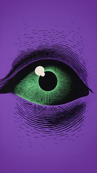 Eye graphics purple violet. AI generated Image by rawpixel.
