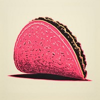 Pink taco food red confectionery. AI generated Image by rawpixel.