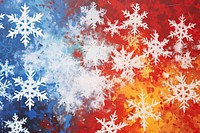 Snowflake backgrounds yellow red. AI generated Image by rawpixel.