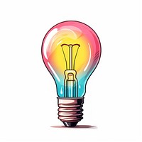 Light Bulb lightbulb white background electricity. AI generated Image by rawpixel.