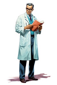 Scientist scientist adult white background. AI generated Image by rawpixel.