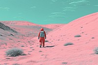 Vintage space science illustration tranquility exploration backpacking. AI generated Image by rawpixel.