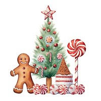 Gingerbread christmas cookie decoration. AI generated Image by rawpixel.