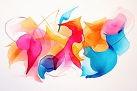 Watercolor abstract art pattern accessories creativity. AI generated Image by rawpixel.