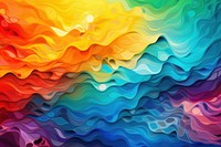 Abstract rainbow art painting pattern backgrounds. AI generated Image by rawpixel.