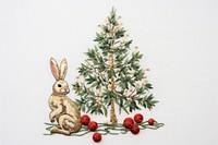 Embroidery christmas tree representation. AI generated Image by rawpixel.