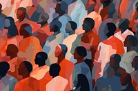 People in the company abstract adult crowd. AI generated Image by rawpixel.