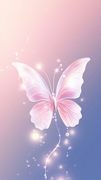 Cute butterfly outdoors nature petal. AI generated Image by rawpixel.
