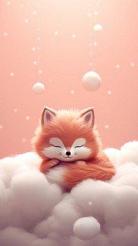 Cute fox animal cartoon mammal. AI generated Image by rawpixel.