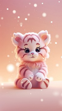 Cute tiger cartoon animal toy. AI generated Image by rawpixel.
