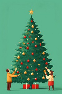 Christmas tree plant adult. AI generated Image by rawpixel.
