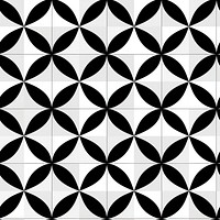 Geometric patterns black white tile. AI generated Image by rawpixel.