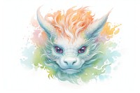 Chinese dragon portrait animal mammal. AI generated Image by rawpixel.