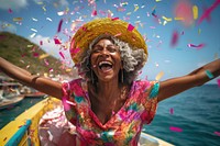 Celebrating laughing portrait adult. AI generated Image by rawpixel.