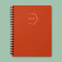 Spiral notebook mockup psd