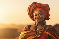 Chubby african woman necklace jewelry adult. AI generated Image by rawpixel.