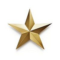Golden star symbol white background simplicity. AI generated Image by rawpixel.