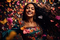 Mexican woman laughing portrait smile. AI generated Image by rawpixel.