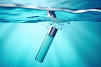 Cosmetics underwater bottle splashing. AI generated Image by rawpixel.