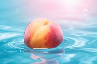 Peach outdoors nature plant. AI generated Image by rawpixel.