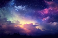 Night sky astronomy universe outdoors. AI generated Image by rawpixel.