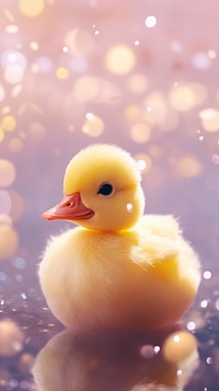 Cute baby duck animal bird beak. AI generated Image by rawpixel.