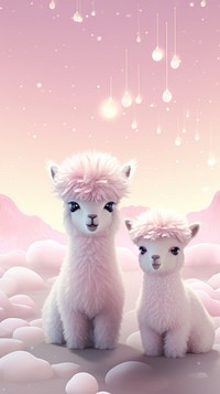 Cute baby llamas animal mammal toy. AI generated Image by rawpixel.
