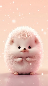 Cute baby porcupine animal hedgehog rodent. AI generated Image by rawpixel.