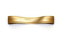 Ribbon gold metal white background. AI generated Image by rawpixel.