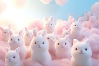 Rabbit outdoors animal mammal. AI generated Image by rawpixel.