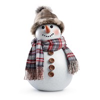 Snowman wearing a winter outfit white anthropomorphic representation. AI generated Image by rawpixel.