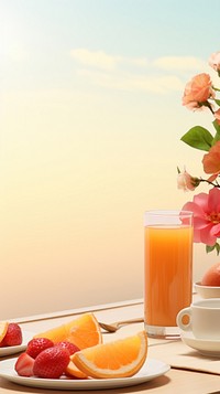 Brunch background juice fruit drink. AI generated Image by rawpixel.