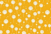 Dandelion pattern backgrounds decoration. AI generated Image by rawpixel.