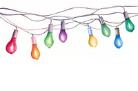 Christmas light lightbulb white background electricity. AI generated Image by rawpixel.