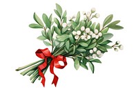 Mistletoe bouquet flower plant herbs. AI generated Image by rawpixel.