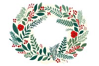 Christmas Wreath wreath christmas pattern. AI generated Image by rawpixel.
