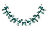 Garland christmas necklace plant. AI generated Image by rawpixel.