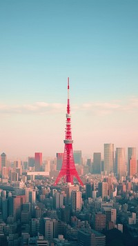 Japan cityscape scene bsckground architecture building landmark. 