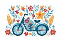 Motorcycle vehicle pattern art. AI generated Image by rawpixel.