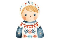 A child boy winter cute art. 