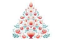 Christmas tree pattern art celebration. AI generated Image by rawpixel.