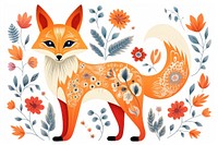 A fox pattern animal mammal. AI generated Image by rawpixel.