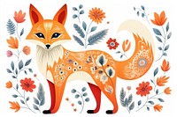 A fox pattern animal mammal. 