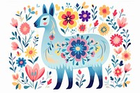 A llama pattern art animal. AI generated Image by rawpixel.