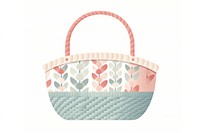 A minimal basket art handbag white background. AI generated Image by rawpixel.
