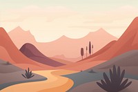 Hiking trails landscape panoramic mountain. AI generated Image by rawpixel.