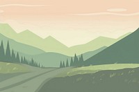 Hiking trails landscape outdoors nature. AI generated Image by rawpixel.