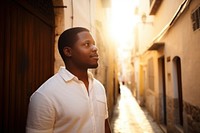 African american man standing portrait street. AI generated Image by rawpixel.