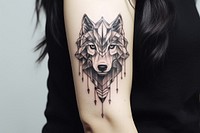 Wolf tattoo representation individuality. AI generated Image by rawpixel.